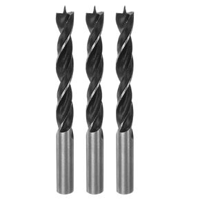 HARFINGTON 3pcs Brad Point Drill Bits 7mm(7/8") Dia Straight Round Shank Drill Metric Brad Point 2.76" Drilling Depth Spiral Twist Drill Bits for Carpenter Woodworking Plastic Rubber