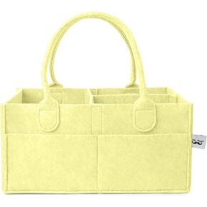 Mr. Pen- Baby Diaper Caddy Organizer, Lemon Glow, Baby Caddy Organizer with Handle, Compact Size, Collapsible & Portable