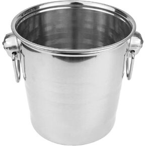 Metal Ice Buckets 3L Insulated Ice Bucket Stainless Steel Ice Bucket Wine Champagne Bucket Beer Bottles Cooler for Home Restaurant Hotel Catering Party Bar （Golden）