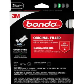 Bondo OR-2PK-ES Original Filler, Ready Mix Pouches, White