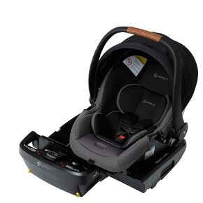 Safety 1st® onBoard™ Slide DLX Infant Car Seat w/SafetySlide™ Base, Easy-Install Rigid Latch, Lightweight Rear-Facing Seat, Newborn Carrier, Extra-Large Canopy, Travel System Ready, Hailstone