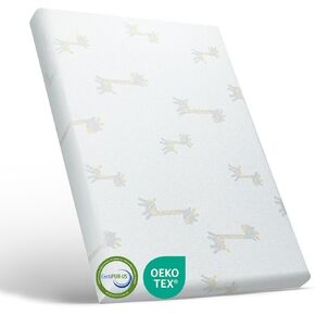 Pack and Play Mattress Pad, 38"x 26" Breathable Soft Foam for Playpen Playard, Portable Pack N Play Mattresses, Mini Crib Mattress with Removable Washable Cover for Baby Toddler, 1.5 Inch