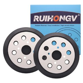 2 Pack 5" Sander Pads for Milwaukee 6021-21 6034-21 2648-20 2648-21 Random Orbital Sander, 5 Inch 8 Hole Hook and Loop Replacement Metal Backing Pad for Part Number 51-36-7100 51-36-7090