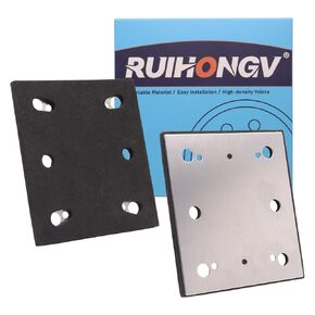 2 Pack Replacement Pad for Makita BO4556 Sander - 1/4 Sheet Square Sander Pad, Replacement for Makita Part 158324-9-SPD17