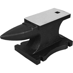 Single Horn Anvil, Cast Iron Anvil with Countertop and Stable Base, Blacksmith Anvil for Bending, Shaping,100 LBS