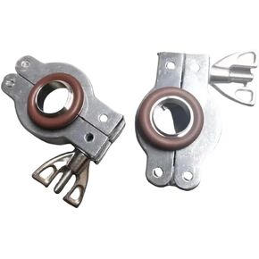 KF25 Aluminum Vacuum Clamp + KF Stainless steel Centering Ring with O-ring (Pack of 2)