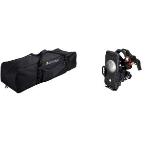 Celestron - 40 "حقيبة تلسكوب - حالة تخزين وحمل للتلسكوب ، الجبل ، ثلاثي القوائم ، والملحقات - الجدران الداخلية القابلة للتكوين ، مبطنة ، أسود