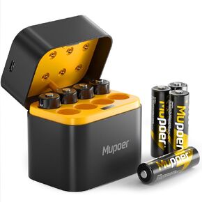 Rechargeable AA Batteries 4 Count,Lithium Battery A 1.5V 3000mWh,Double A Rechargeable Battery,Pilas Recargables AA,Li ion Two A Batteries for Blink Xbox Long Lasting Blue