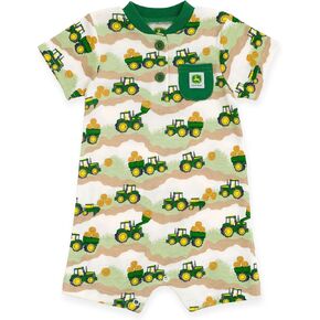 John Deere Truck Romper Newborn to Toddler Sizes (Newborn - 3T)