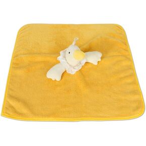Goose Blanket Soft Goose Lovey Cuddle Towel Unisex Cuddle Snuggle 14 Inch Stuffed Plush Animal Gender Neutral Comfort Blanket for Safe Soothing Sleep Environment, New Parents Gift