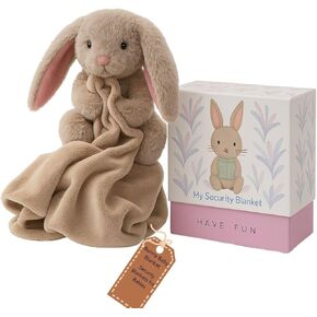 Extra Soft Baby Blanket Plush Bunny (39x27 in) Large & Cozy Security Blanket for Newborns Baby Boys & Baby Girls Ideal Machine Washable Newborn Essential