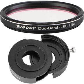 SV220 2 inches Dual-Band Nebula Telescope Filter Bundle with SVBONY SV226 Telescope Filter Drawer
