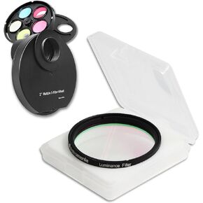 Astromania 2" Multiple 5-Position Filter Wheel - Bundle with - 2" Luminance Filter