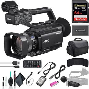 Sony PXW-Z90V 4K HDR XDCAM with Fast Hybrid AF PXW-Z90V, 64GB Memory Card, Bag, Card Reader, Memory Card Wallet, Cap Keeper, Cleaning Kit