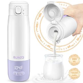 Portable Bottle Warmer for Travel,Portable Milk Warmer for Baby-12oz Ceramic Heater Heating,Fast Charging & Cordless Milk Warmer -Dual Heating Modes for Breast Milk & Water,Green