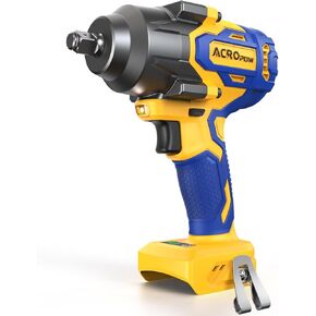 Cordless Impact Wrench Compatible with DEWALT 20V MAX Battery, 1/2 Inch Brushless High Torque Power Impact Gun 665 Ft-lbs(900 N.m) with 3-Mode Speed, LED Light (Bare Tool Only)