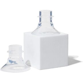 Motif Medical Aura Glow Breast Pump Flange – Comfortable Breast Pump Flanges for Better Milk Flow & Pumping Ease - Ideal Breast Pump Flange Insert for Breastfeeding Moms (15, 17, 19, & 21 mm)