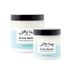 TUBBY TODD All Over Ointment - Baby Eczema Cream - Everyday Multi-Purpose Baby Skin Relief Cream - Sensitive Skin, Dry Skin & Irritation - Steroid & Gluten Free - Lavender Rosemary, 2 Pack 3.5oz & 8oz