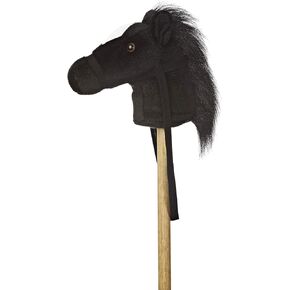 Aurora World World Giddy-Up Stick Horse 37" Plush, Black