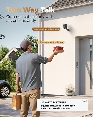 Security Cameras Wireless Outdoor Battery: 2K WiFi Camera Indoor for Home Security System - CCTV Camera Waterproof Night Vision Camaras de Seguridad para Casa Inalambricas in Saudi Arabia
