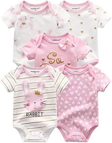 Kiddiezoom Unisex Newborn Baby Short-Sleeve Bodysuit Baby Layette Essentials Giftset Clothing Set in Saudi Arabia