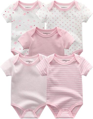 Kiddiezoom Unisex Newborn Baby Short-Sleeve Bodysuit Baby Layette Essentials Giftset Clothing Set in Saudi Arabia