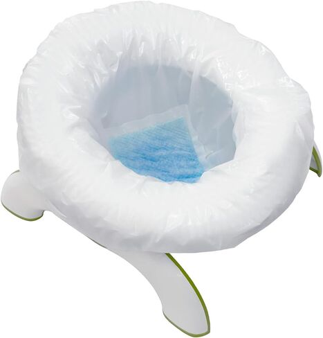 [30 Counts] CheerTry Potty Liners, 300ML Water Super-Absorbent Potty Bags, Thick & Tear-Resistant, Drawstring Opening & Easy to Tie, Fits Most Potty Chairs in Saudi Arabia
