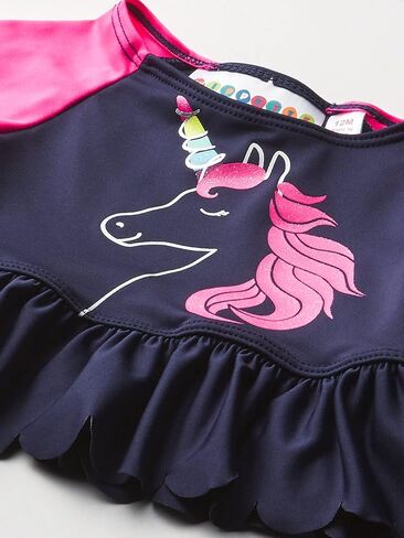 Girls' Two-Piece Printed Rashguard Sets in Kuwait