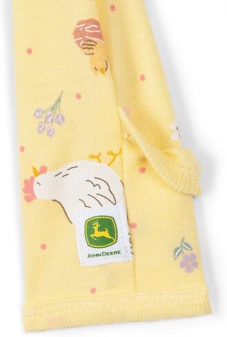 John Deere Farm Animals Tractors Baby Ribbed Zip Up Sleep N' Play Newborn to Infant Sizes (Newborn - 24 Months) in Saudi Arabia