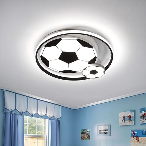 LED Ceiling Light Soccer 15.7in Cartoon Kids Room Light Fixtures Ceiling Mount 47W Bedroom Lights for Ceiling with Kids Night Lights 3000-6000K Ceiling Lamps for Living Room Nursery Toys Room in Saudi Arabia