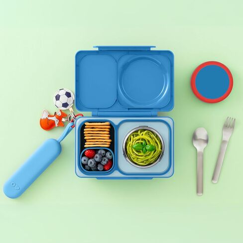 Omie OmieBox Travel Utensil Set | Fork and Spoon with Case for Easy Travel | Stainless Steel Fork and Spoon in Kuwait