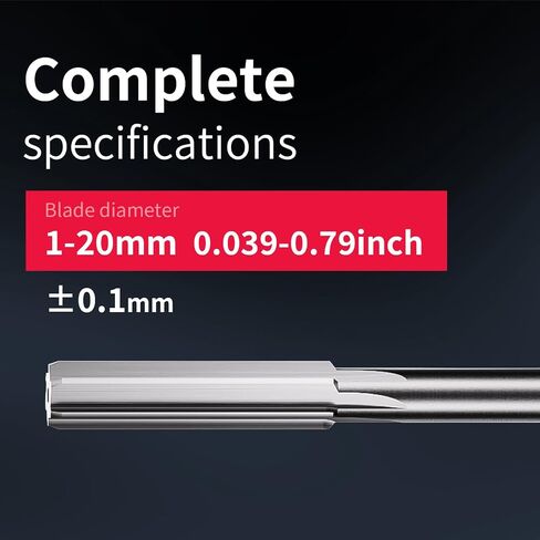5.8mm Chucking Reamer,H7 HSS Straight Flutes Lathe Machine Reamer Metric 5.8mm,Round Shank Milling Cutting Tool,1 pcs DRINYOUNG(5.8mm) in Saudi Arabia