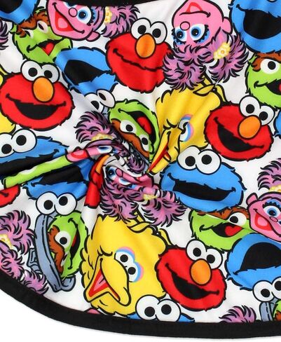 Sesame Street Girls Dress with Panties for Infant and Toddler – White/Multicolor in Kuwait