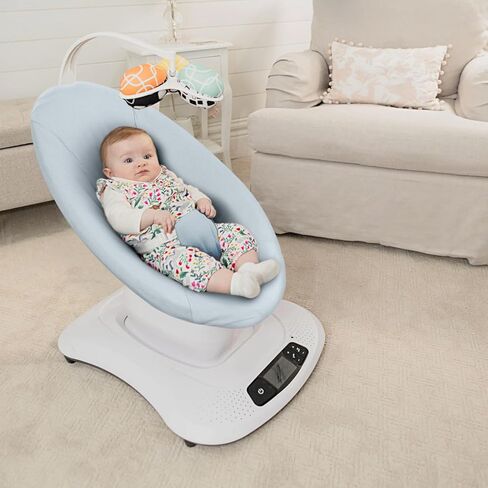 غطاء أرجوحة للأطفال - متوافق مع 4MOMS MAMAROO 4 OLD MODEL قبل عام 2022 - نسيج ناعم ومتنفس ، قابل للغسل ، مثالي للطفل والولد (غطاء فقط) الأزرق in Kuwait