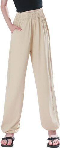 Enfants Chéris Girls Summer Baggy Harem Pants with Pockets Lightweight Quick Dry Sweatpants in Saudi Arabia