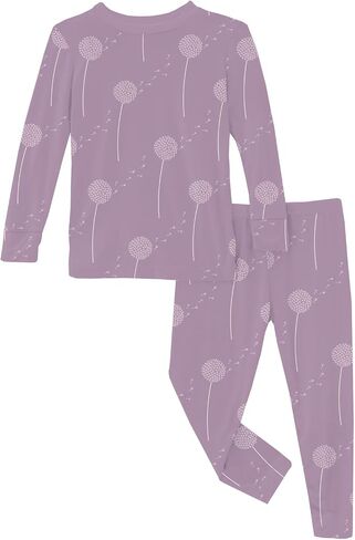 KicKee Pants Baby Girls' Print Long Sleeve Pajama Set (Toddler/Little Big Kids) in Saudi Arabia