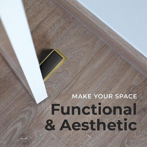 الأجهزة المعمارية - سدادة باب من الزنك شديدة التحمل مع مقابض مطاطية مضادة للجرجر - سدادات أبواب إسفينية معدنية ومطاطية لأسفل الباب - سدادات أبواب حديثة - إسفين باب مربى مانع للباب in Kuwait