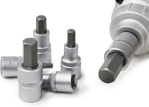 uxcell 3/8" Drive x T35 Torx Bit Socket, S2 Steel Bits, CR-V Sockets 2" Length (For Hand Use Only) 2pcs in Kuwait