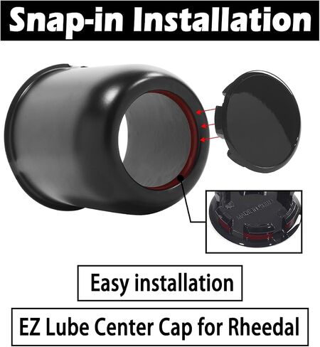 4Pcs 56.5mm(2.22inch) Push Through Center Caps Replacement Plug for EZ Lube Open End Plus Plug Center Caps, (Chrome OD 56.5mm, ID 47.4mm) in Saudi Arabia