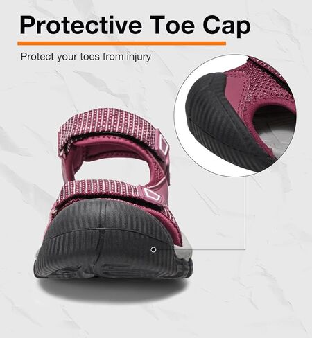 CAMEL CROWN Women's Hiking Sandals Waterproof Closed Toe Water Sandals Comfort Adjustable Athletic Outdoor Sandals for Summer Beach Hiker Trekking Camping in Saudi Arabia