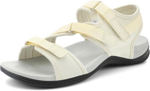 UBFEN WOMENS المشي لمسافات طويلة مريحة رياضة المشي المشي في الهواء الطلق الصنادل المياه الرياضية مع ثلاثة أحزمة قابلة للتعديل in Kuwait