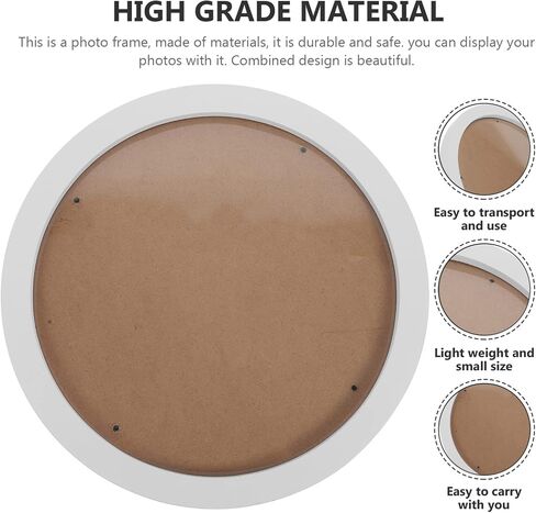 MAGICLULU 1Pcs 11inch Display Frame Circle Display Photo Frame Round Picture Frame for Home Wall Decors in Saudi Arabia