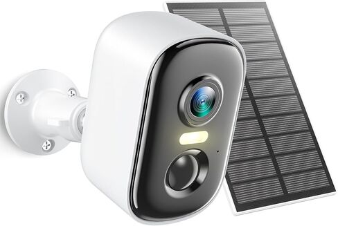 Solar Camera Outdoor Wireless, 2K Battery Powered WiFi Cameras for Home Security, Solar Powered Security Camera with AI Motion Detection, Color Night Vision, Two-Way Talk, IP66 Weatherproof in Kuwait