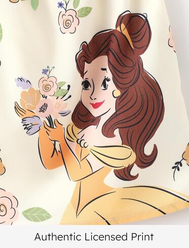 Disney Princess Baby Girl Clothes: Floral Sleeveless Ruffle Tunic Top & Bloomer Diaper Cover Set Newborn Summer Outfits in Saudi Arabia