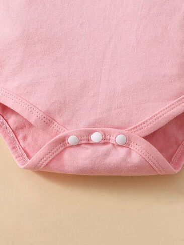 Springcmy Baby Girl Easter Outfit Long Sleeve Romper+Rabbit Suspender Skirt Overall+Headband My 1st Easter 3Pcs Clothes in Saudi Arabia