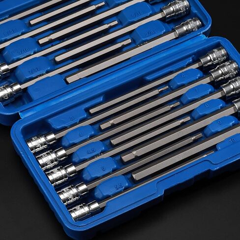 Mayouko 12PCS 3/8" Drive Extra Long Torx Bit Socket Set, T10-T60, 5.9" Length, CR-V, S2 Steel, Deep Star Bit Socket Set in Kuwait