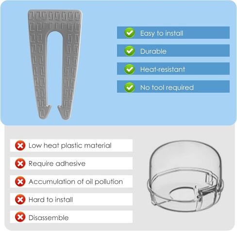 6 عبوات مقبض موقد الغاز ، وأقفال مقبض فرن السيليكون لسلامة الأطفال والحيوانات الأليفة (أسود) in Kuwait