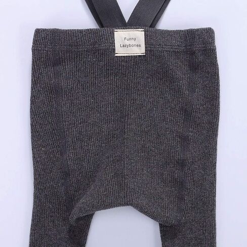 MBMSHEGH Newborn Baby Suspender Overall Bowknot Pantyhose High Waist Ribbed Knit Tights Infant Fall Winter Leggings Stocking in Kuwait