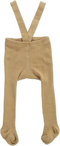 MBMSHEGH Newborn Baby Suspender Overall Bowknot Pantyhose High Waist Ribbed Knit Tights Infant Fall Winter Leggings Stocking in Kuwait