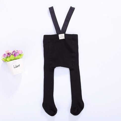 MBMSHEGH Newborn Baby Suspender Overall Bowknot Pantyhose High Waist Ribbed Knit Tights Infant Fall Winter Leggings Stocking in Kuwait